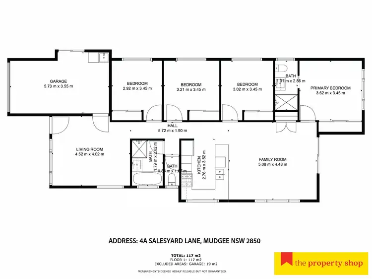 Floorplan of Homely house listing, 4a Saleyards Lane, Mudgee NSW 2850