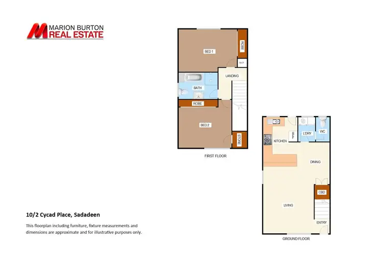 Floorplan of Homely townhouse listing, 10/2 Cycad Place, Sadadeen NT 870
