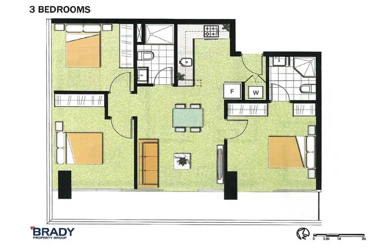 Floorplan of Homely apartment listing, 607/8 Sutherland Street, Melbourne VIC 3000