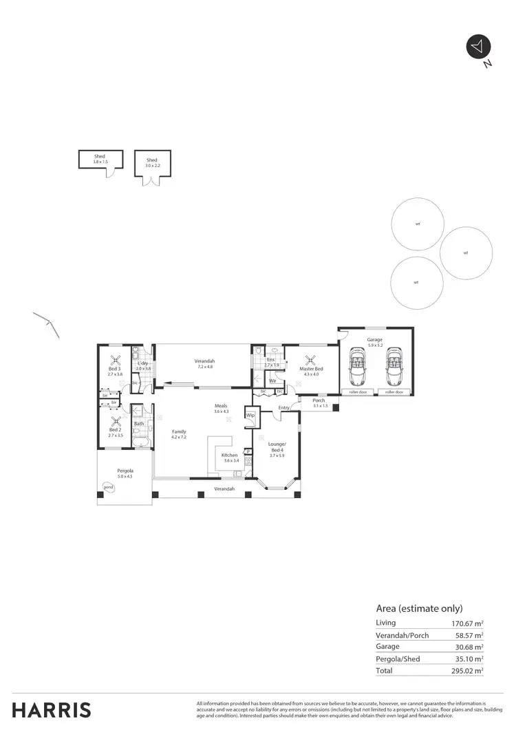 Floorplan of Homely house listing, 1 Colonel Light Drive, Lyndoch SA 5351
