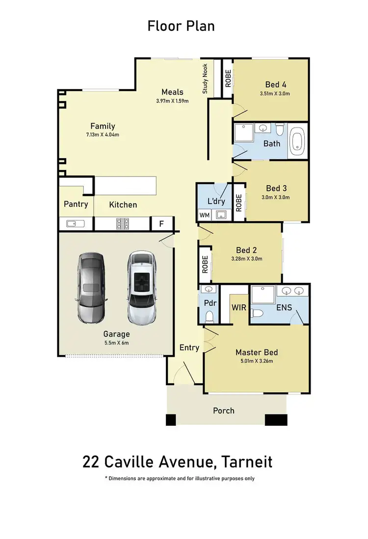 Floorplan of Homely house listing, 22 Cavill Way, Tarneit VIC 3029