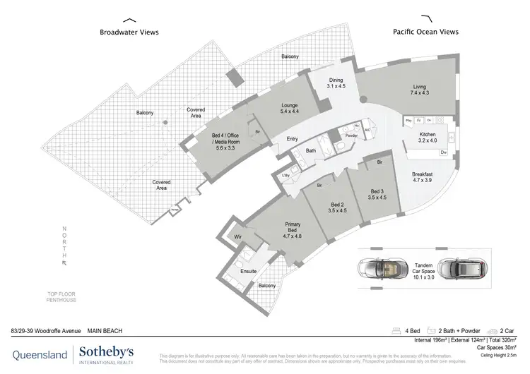 Floorplan of Homely apartment listing, 83/29-39 Woodroffe Avenue, Main Beach QLD 4217