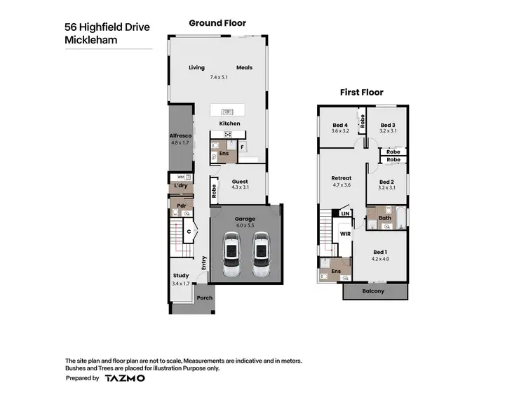 Floorplan of Homely house listing, 56 Highfield Drive, Mickleham VIC 3064