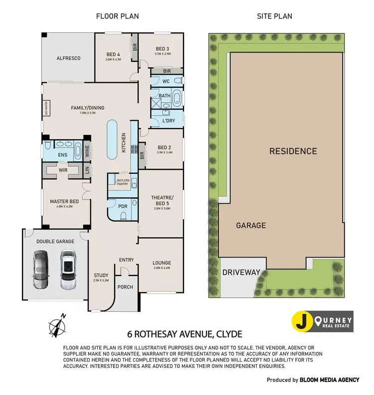 Floorplan of Homely house listing, 6 Rothesay Avenue, Clyde VIC 3978