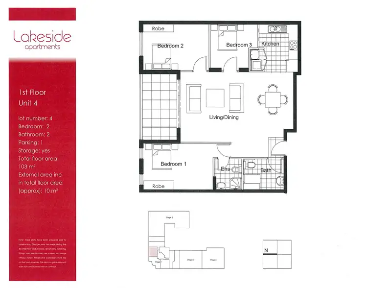 Floorplan of Homely apartment listing, 74/56 Lakeside Parade, Jordan Springs NSW 2747