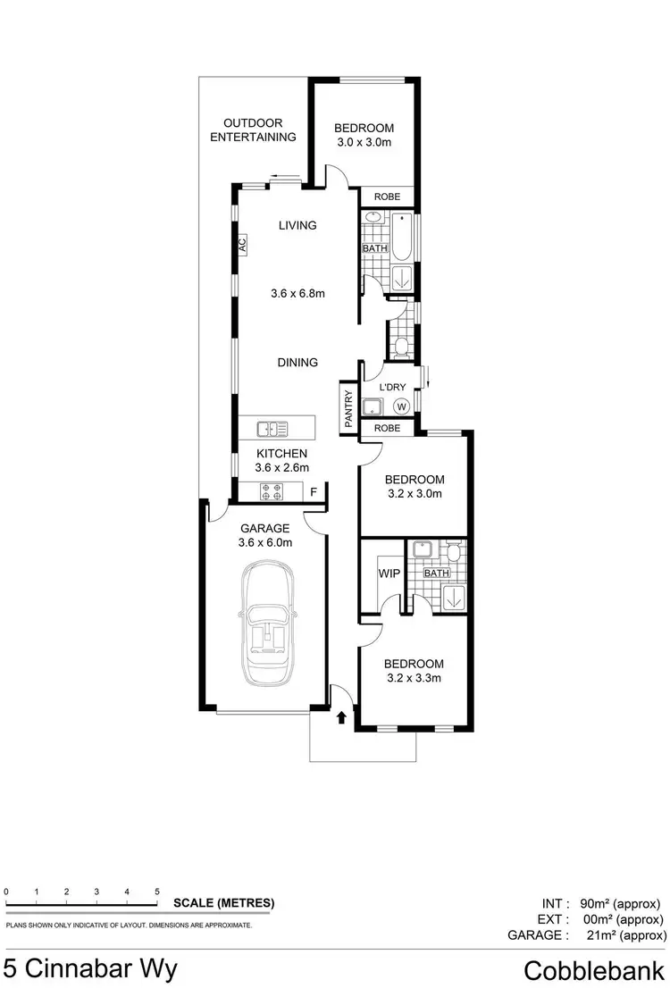 Floorplan of Homely house listing, 5 Cinnabar Way, Cobblebank VIC 3338