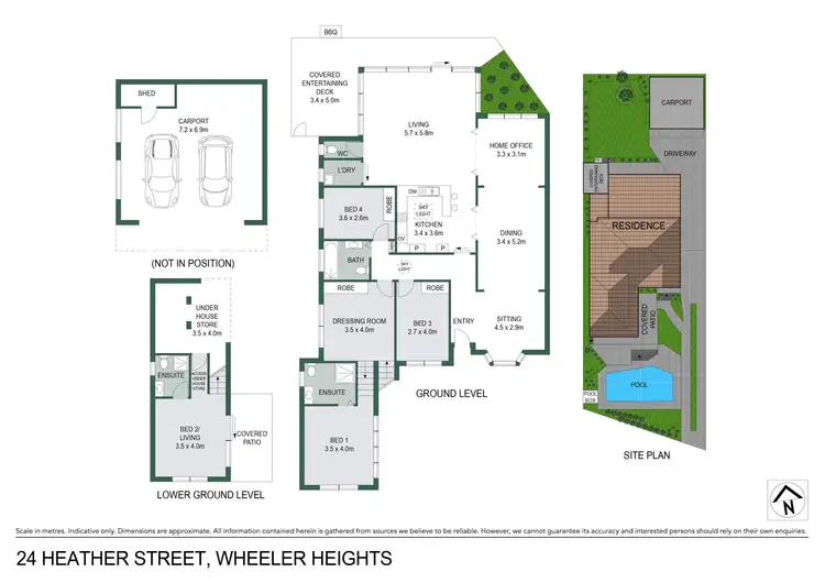 Floorplan of Homely house listing, 24 Heather Street, Wheeler Heights NSW 2097