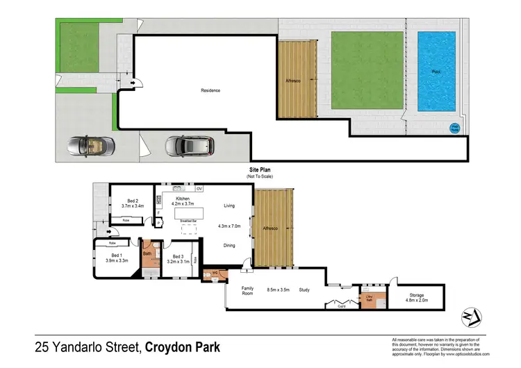 Floorplan of Homely house listing, 25 Yandarlo Street, Croydon Park NSW 2133