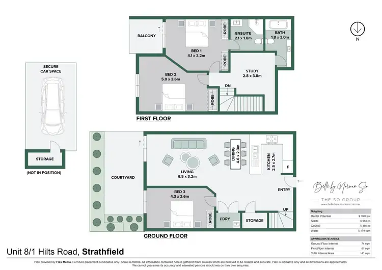 Floorplan of Homely apartment listing, 8/1-5 Hilts Road, Strathfield NSW 2135