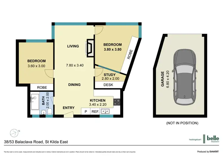 Floorplan of Homely apartment listing, 38/53 Balaclava Road, St Kilda East VIC 3183
