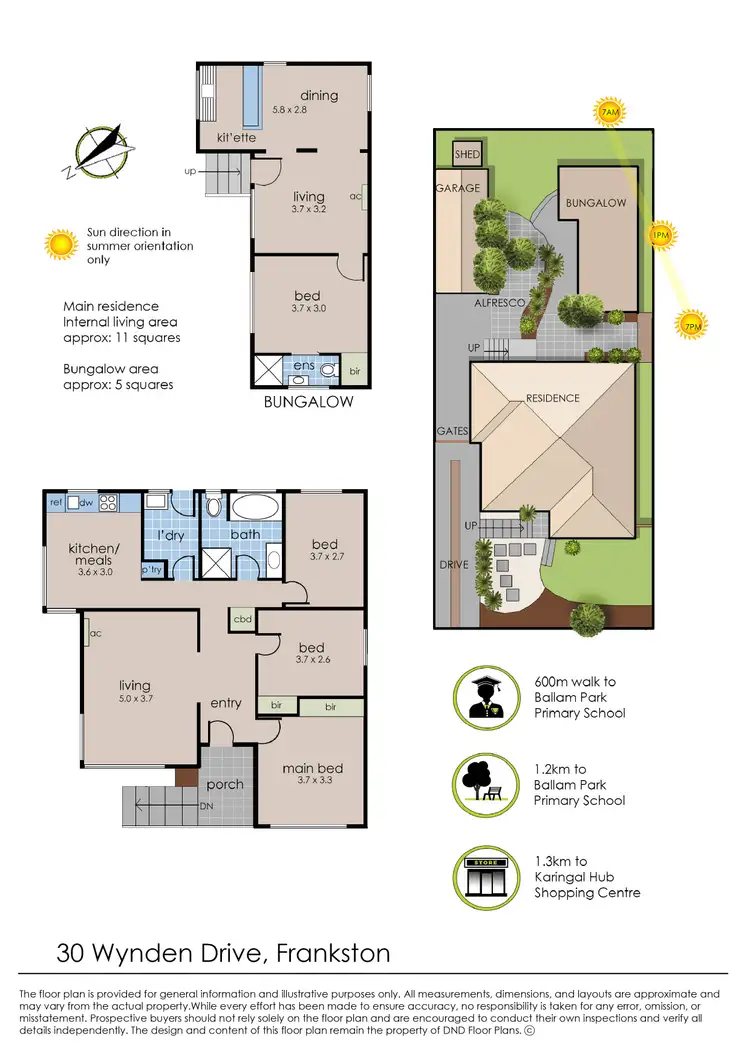 Floorplan of Homely house listing, 30 Wynden Drive, Frankston VIC 3199
