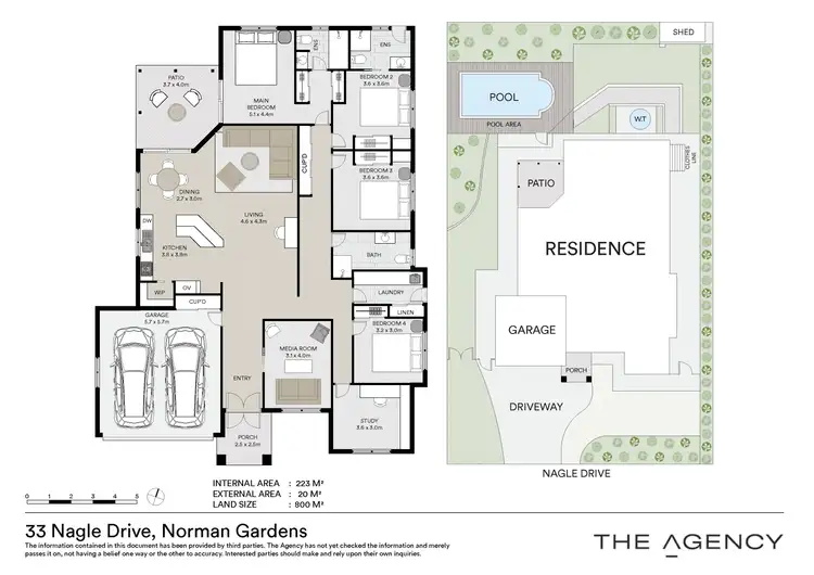 Floorplan of Homely house listing, 33 Nagle Drive, Norman Gardens QLD 4701