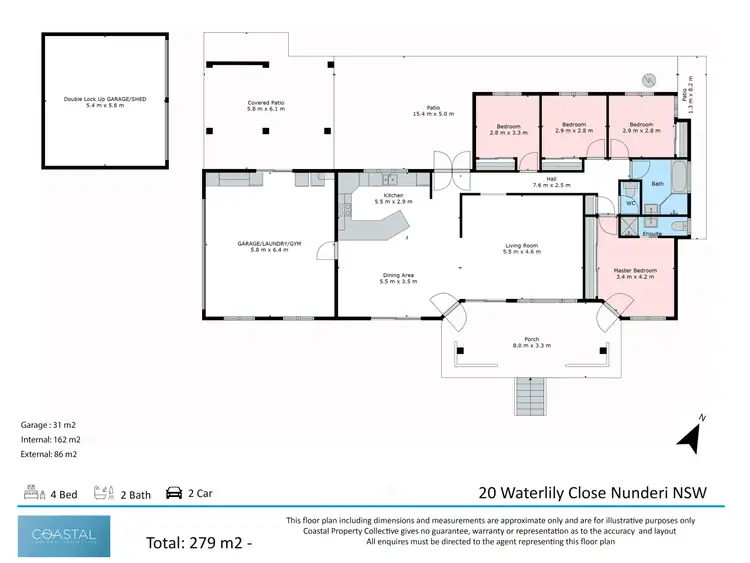 Floorplan of Homely house listing, 20 Waterlily Close, Nunderi NSW 2484