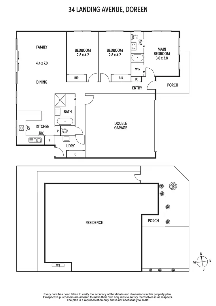 Floorplan of Homely house listing, 34 Landing Avenue, Doreen VIC 3754