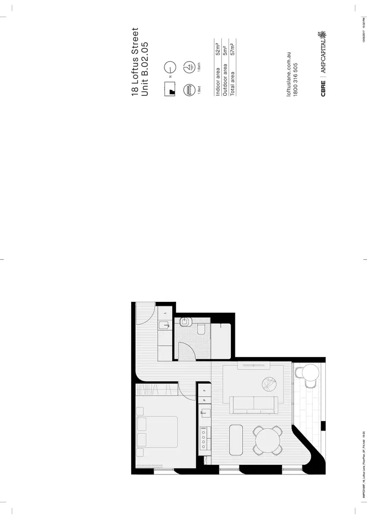 Floorplan of Homely apartment listing, 205/18 Loftus Street, Sydney NSW 2000