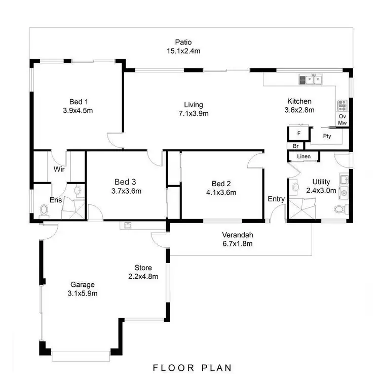 Floorplan of Homely house listing, 33 Tulka Esplanade, Tulka SA 5607