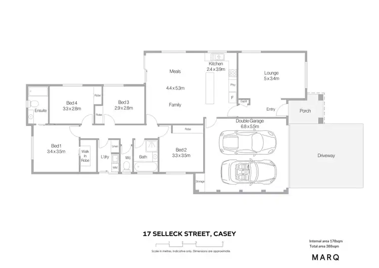 Floorplan of Homely house listing, 17 Selleck Street, Casey ACT 2913