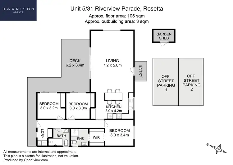 Floorplan of Homely house listing, 5/31 Riverview Parade, Rosetta TAS 7010