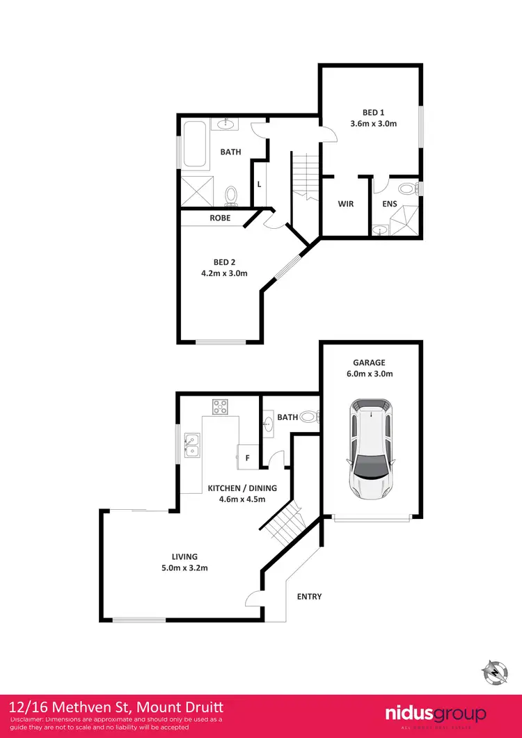 Floorplan of Homely townhouse listing, 12/16-18 Methven Street, Mount Druitt NSW 2770