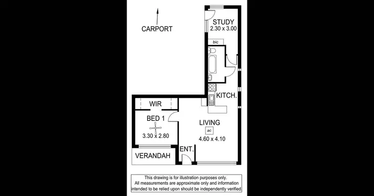Floorplan of Homely unit listing, 10/635-637 South Road, Black Forest SA 5035