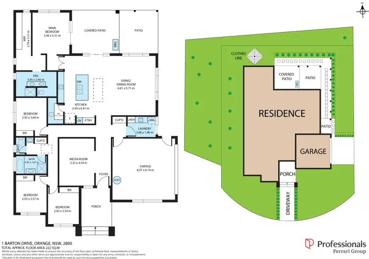 Floorplan of Homely house listing, 1 Barton Drive, Orange NSW 2800