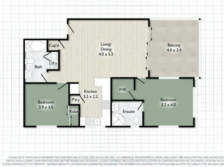 Floorplan of Homely unit listing, 5/49 Northcliffe Street, Murarrie QLD 4172