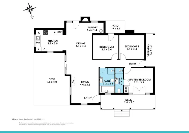 Floorplan of Homely house listing, 5 Frazer Street, Daylesford VIC 3460