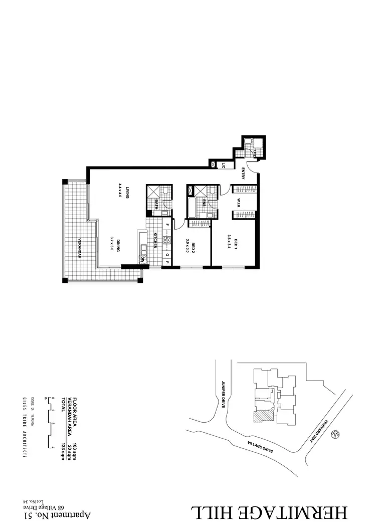 Floorplan of Homely apartment listing, 51/68 Village Drive, Breakfast Point NSW 2137
