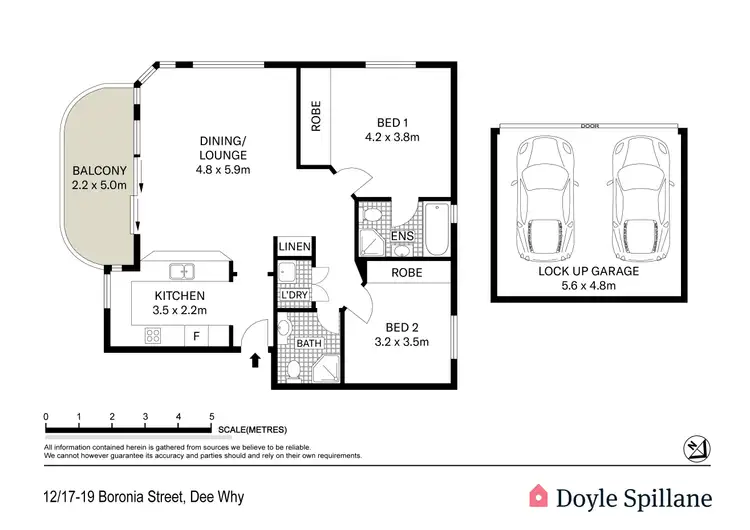 Floorplan of Homely unit listing, 12/17-19 Boronia Street, Dee Why NSW 2099