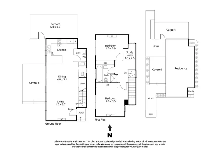 Floorplan of Homely townhouse listing, 2/62 Rathcown Road, Reservoir VIC 3073