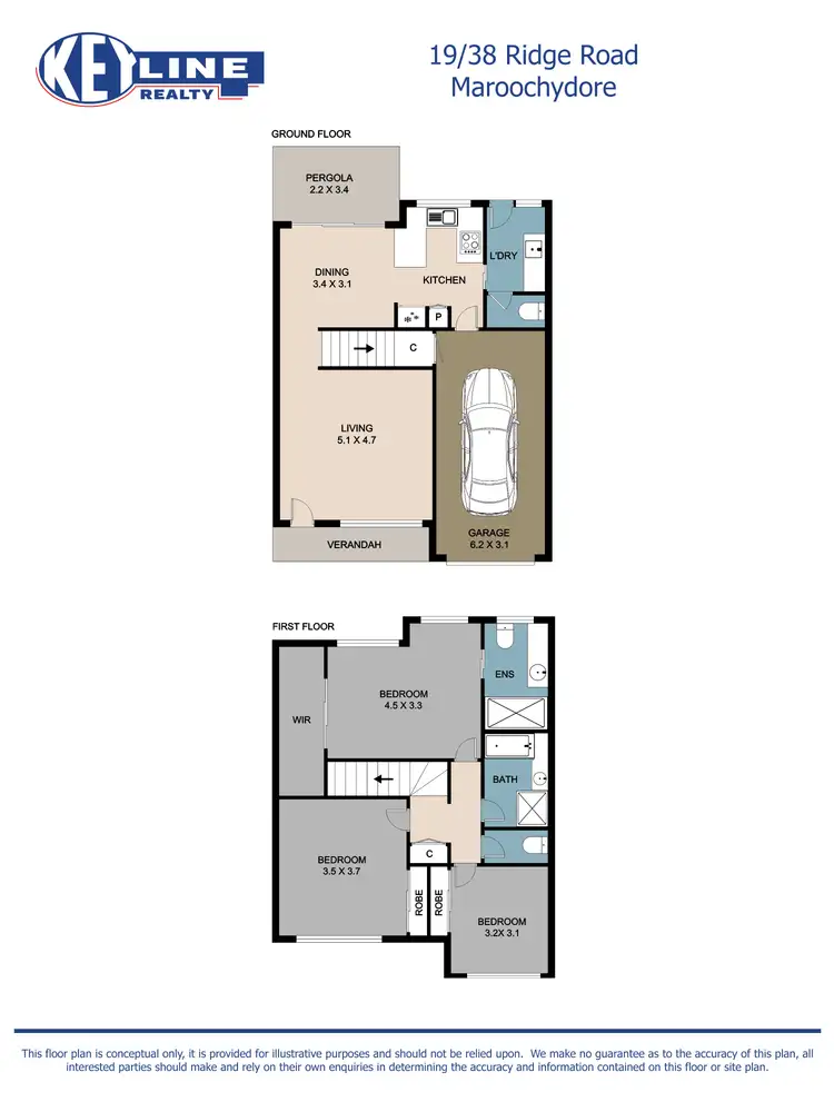 Floorplan of Homely townhouse listing, 19/38 Ridge Road, Maroochydore QLD 4558