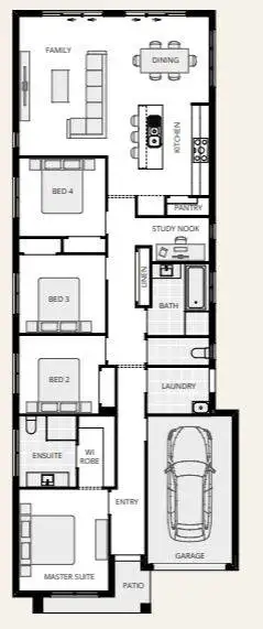 Floorplan of Homely house listing, Lot 91 Catherine Estate, Catherine Field NSW 2557