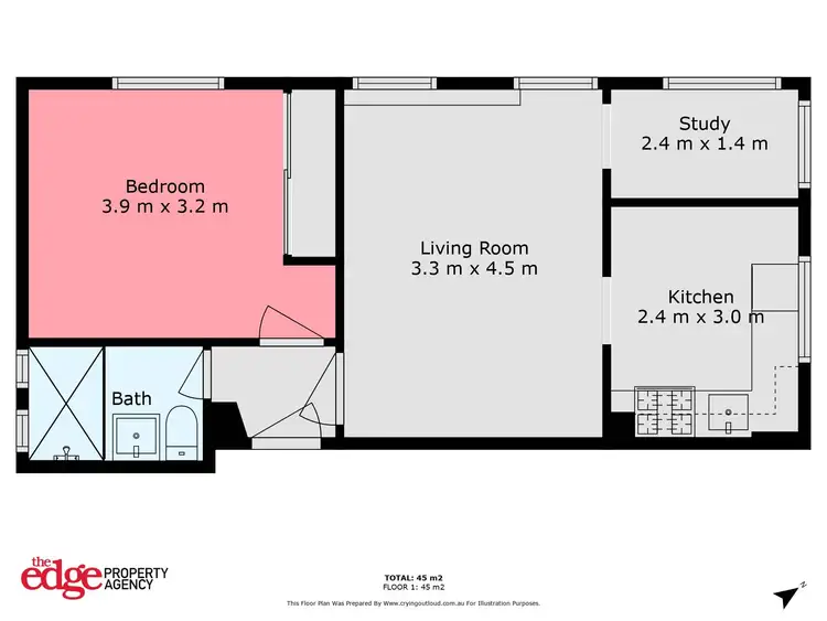 Floorplan of Homely unit listing, 1/77 Curlewis Street, Bondi NSW 2026