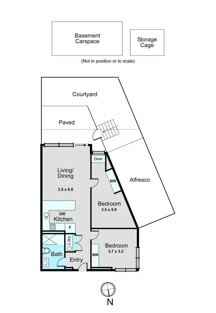 Floorplan of Homely apartment listing, 8/1242 Glen Huntly Road, Carnegie VIC 3163
