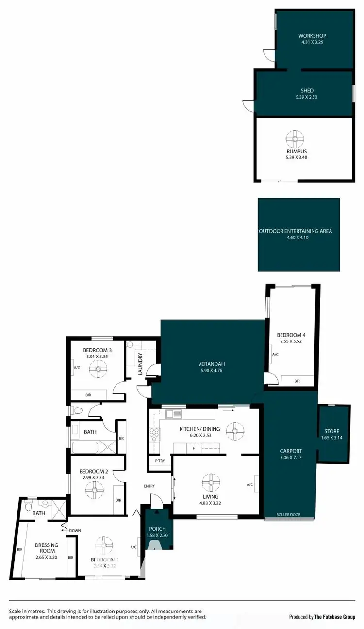 Floorplan of Homely house listing, 16 Amanda Way, Morphett Vale SA 5162
