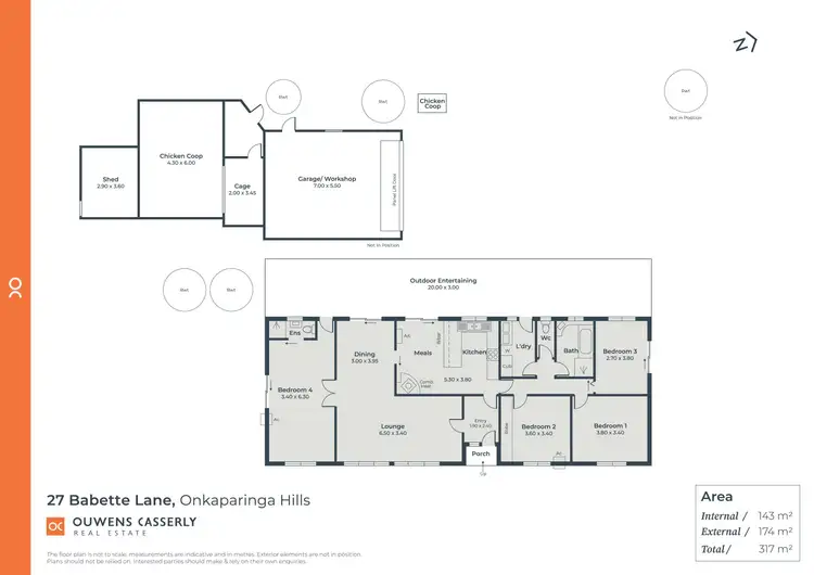 Floorplan of Homely house listing, 27 Babette Lane, Onkaparinga Hills SA 5163