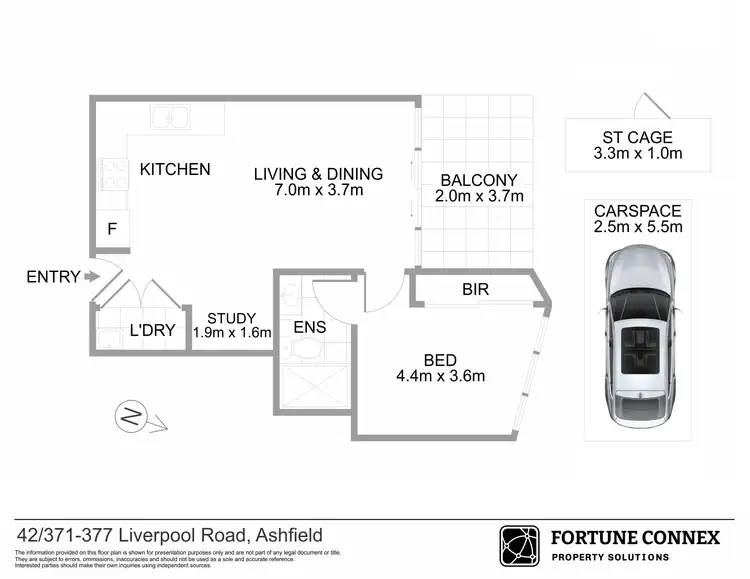 Floorplan of Homely unit listing, 42/371-377 Liverpool Road, Ashfield NSW 2131