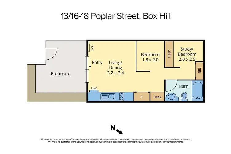 Floorplan of Homely apartment listing, 11,13/16-18 Poplar Street, Box Hill VIC 3128