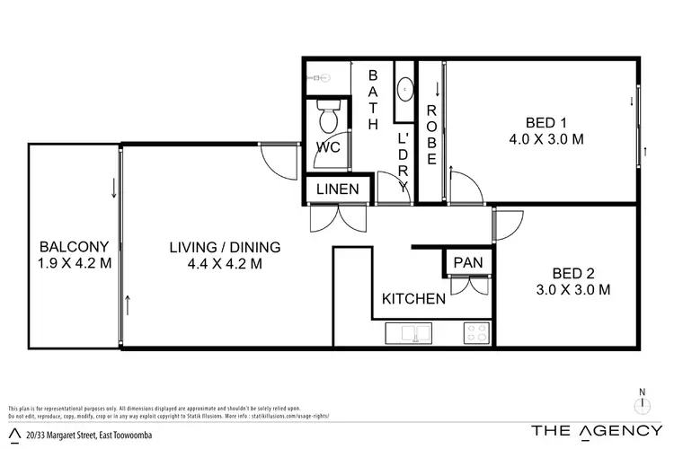 Floorplan of Homely villa listing, 20/33 Margaret Street, East Toowoomba QLD 4350