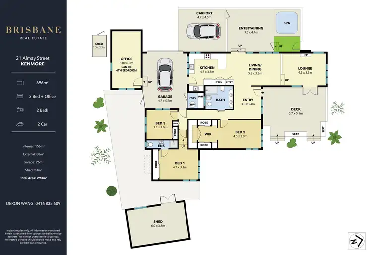 Floorplan of Homely house listing, 21 Almay Street, Kenmore QLD 4069