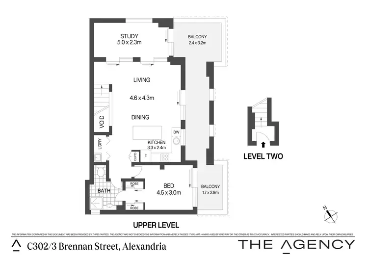 Floorplan of Homely apartment listing, C302/3 Brennan Street, Alexandria NSW 2015