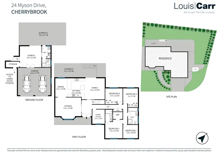 Floorplan of Homely house listing, 24 Myson Drive, Cherrybrook NSW 2126