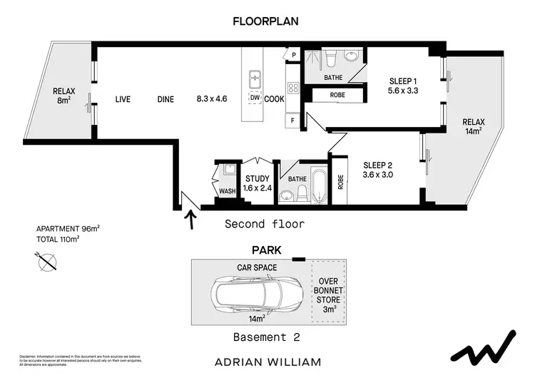Floorplan of Homely apartment listing, 210/429-449 New Canterbury Road, Dulwich Hill NSW 2203