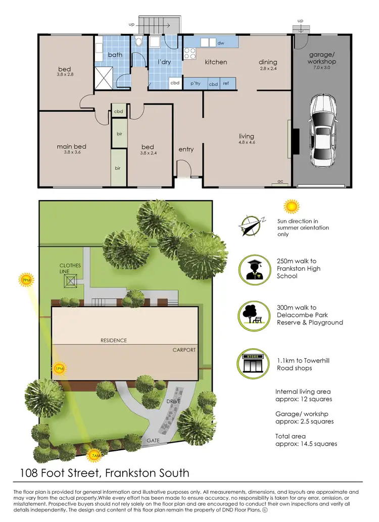Floorplan of Homely house listing, 108 Foot Street, Frankston South VIC 3199