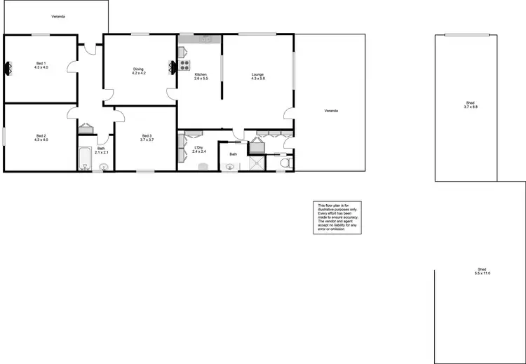 Floorplan of Homely house listing, 2 Preece Street, Tumby Bay SA 5605