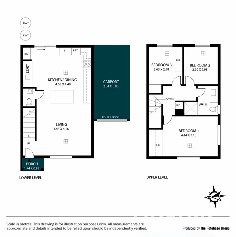 Floorplan of Homely townhouse listing, 2/18 Ansbert Street, Christie Downs SA 5164