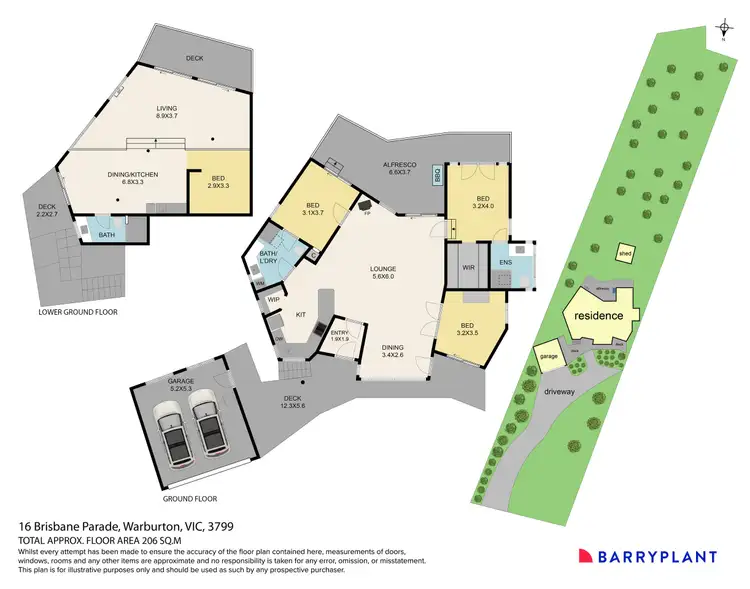 Floorplan of Homely house listing, 16 Brisbane Parade, Warburton VIC 3799
