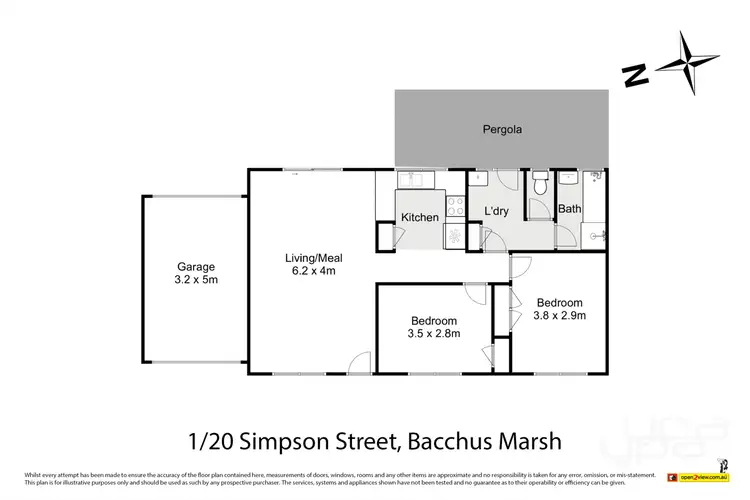 Floorplan of Homely house listing, 1/20 Simpson Street, Bacchus Marsh VIC 3340