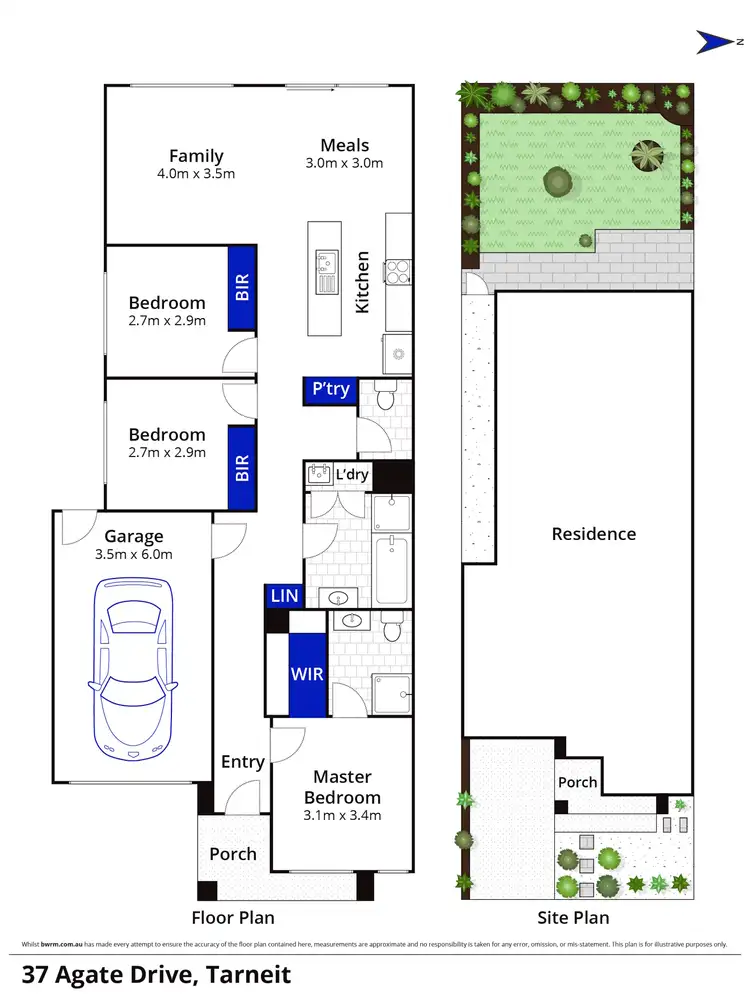 Floorplan of Homely house listing, 37 Agate Drive, Tarneit VIC 3029
