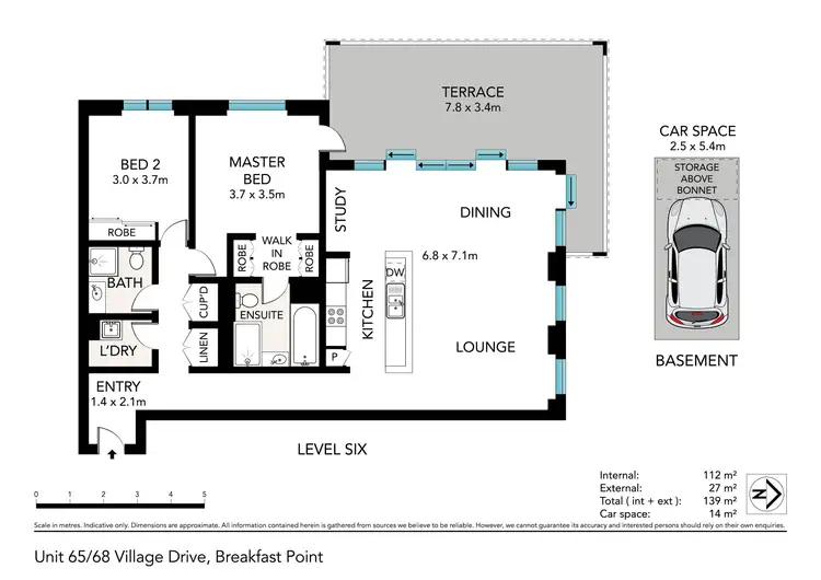 Floorplan of Homely apartment listing, 65/68 Village Drive, Breakfast Point NSW 2137